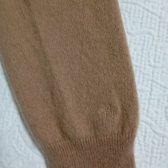 Naadam Mens XS 100% Cashmere Pullover Crewneck Sweatshirt City Chic Camel Brown - Picture 7 of 10